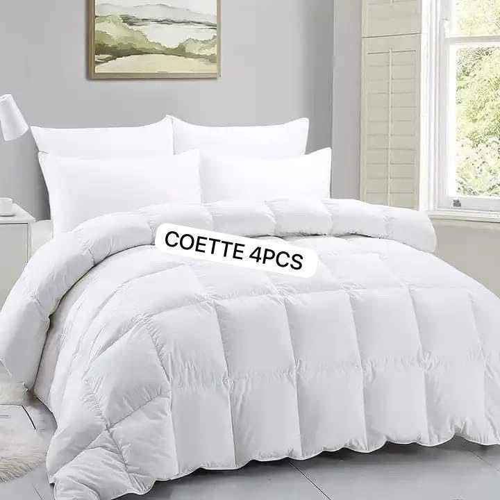 Ensemble de literie couette blanc