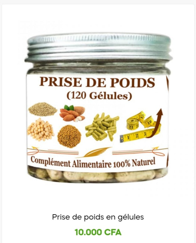PRISE DE POIDS  120 GELULE