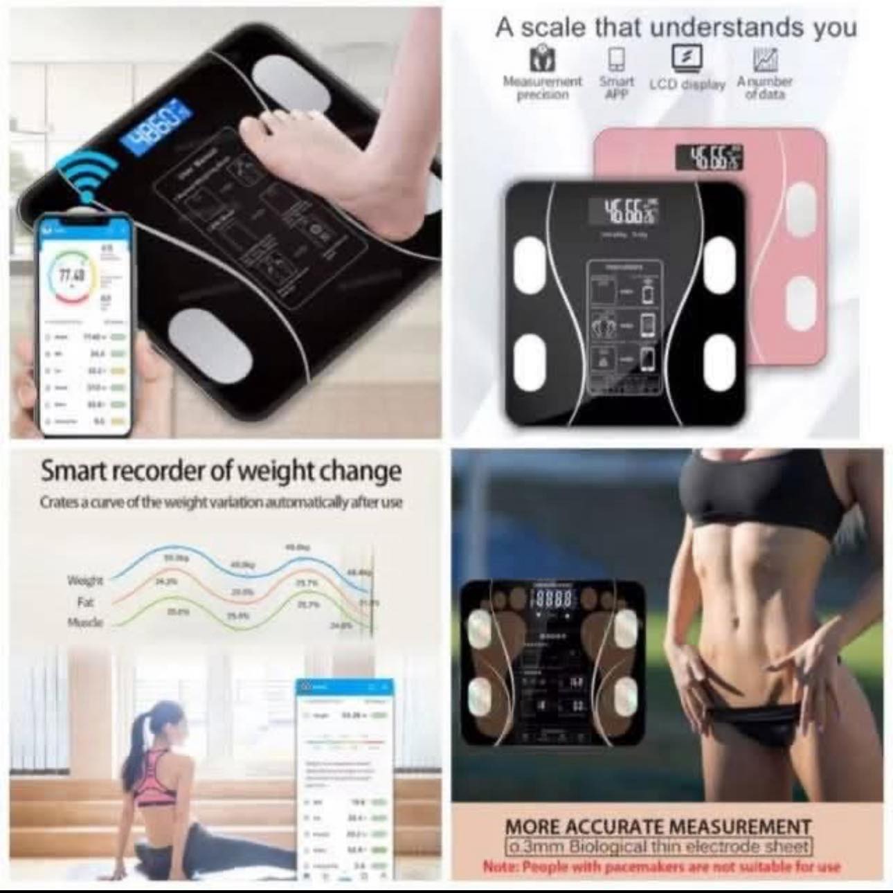 Balance Connectée Intelligente – Analyse Complète du Corps