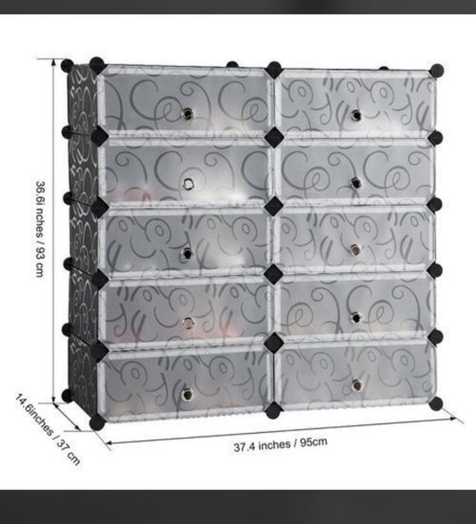 Armoire de Rangement Modulable 12 Compartiments – Design Moderne et Pratique